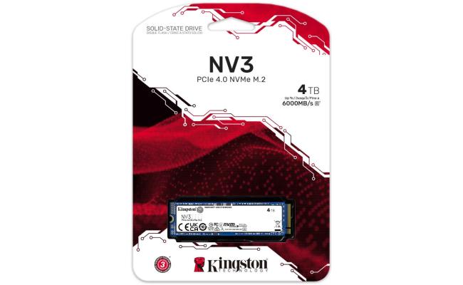 Kingston to 6000 NVMe PCIe solid state drive for data storage