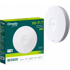 TP-Link Omada EAP720 BE5000 Dual-Band Wi-Fi 7 Ceiling Mount Access Point with Power Adapter