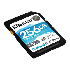 KINGSTON CANVAS GO PLUS 256GB SD MEMORY CARD - 170MB/S SDG3