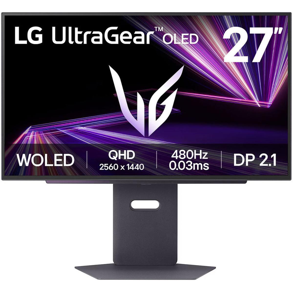 LG 27GX790A UltraGear™ 27” OLED 2K HDR10 480Hz 0.03ms G-SYNC Compatible 2.1 Both HDMI & Display Port Adjustable Stand - Black