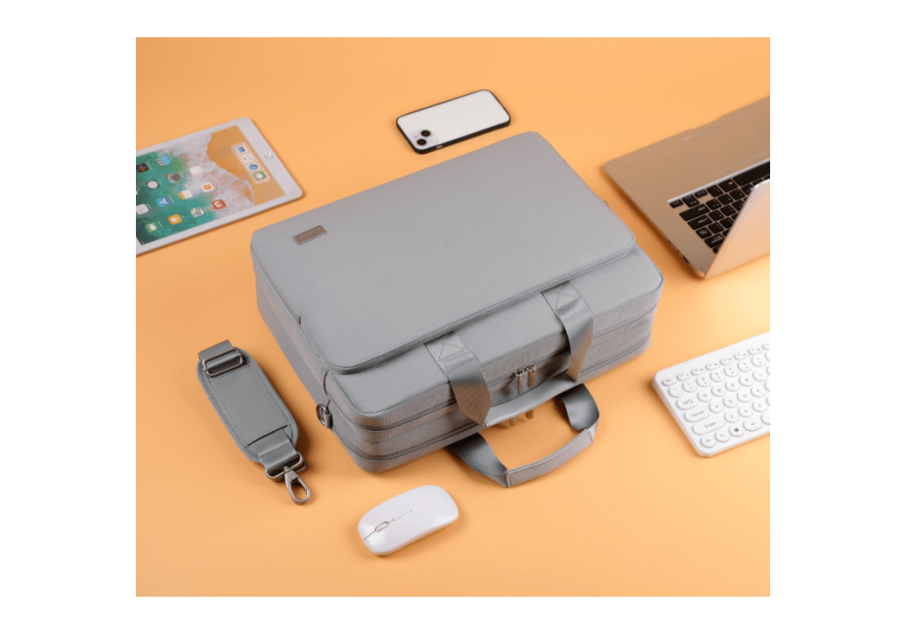 OKADE Bag Laptop Material Polyester Waterproof Heavy Duty T69 15.6'' - Grey