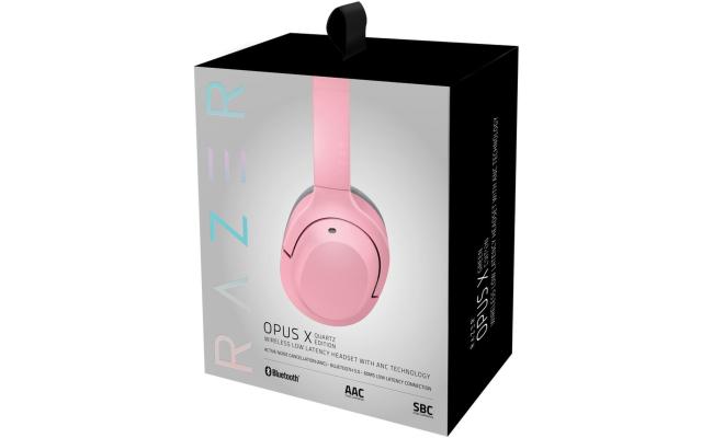 Razer Opus X Quartz - Bluetooth 5.0, Active Noise Cancellation (ANC) Technology, 60ms Low Latency, Frequency 20 Hz to 20 kHz Headset - Pink Razer Opus X Quartz - Bluetooth 5.0, Active Noise Cancellation (ANC) Technology, 60ms Low Latency, Frequency 20 Hz to 20 kHz Headset - Pink