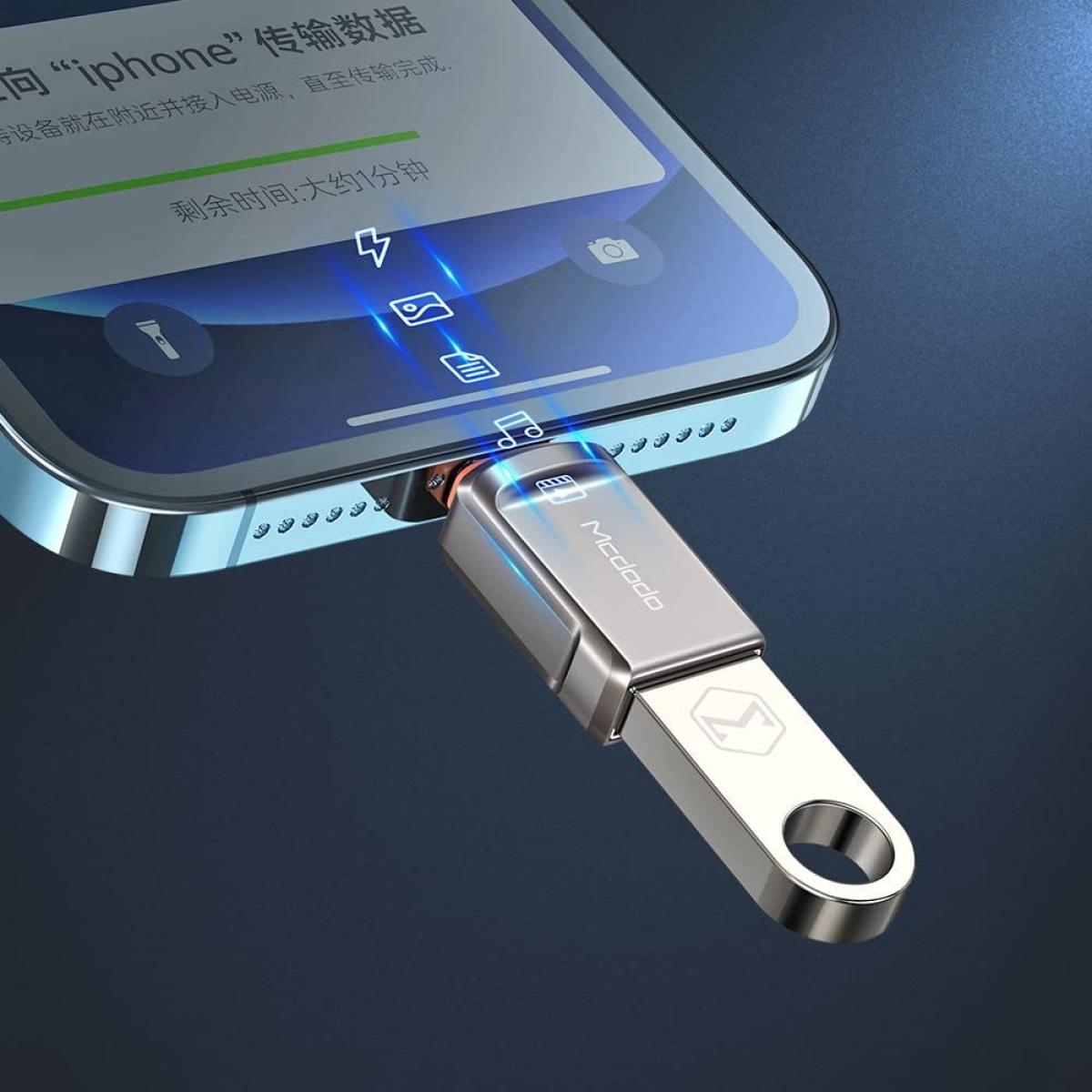 Mcdodo Ot 8600 Usb A 3.0 To Lightning Fast Transmission Otg Adapter For I Phone, I Pad, I Pod Devices (lightening) Mcdodo Ot 8600 Usb A 3.0 To Lightning Fast Transmission Otg Adapter For I Phone, I Pad, I Pod Devices (lightening)