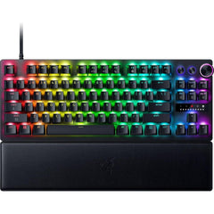 Razer Huntsman V3 Pro TKL 8KHz Esports Gaming Keyboard: Analog Optical Switches Gen 2-8000 Hz Polling Snap Tap - Rapid Trigger - Adjustable Actuation - Media Controls - PBT Keycaps - Black