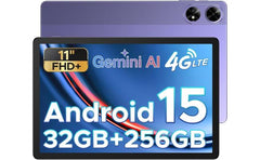 Doogee Tab G6 Plus Vib Edition (2025) 11.0" Android Lte Tablet (256gb Storage / 8gb + 24gb Shared Memory) Bundle (keyboard + Pen + Cover + Screen Proteor) , Purple