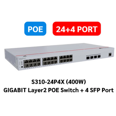 Huawei EKit S310-24P4X L2+ Managed Switch 24 Port Gigabit ( 24 POE – 400 Watt ) + 4 10GE SFP+ Ports