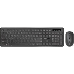 Promate ProCombo-13 Full-Size 2.4GHz Wireless Keyboard & Mouse Combo , Slim & Quiet Keys , Arabic / English Layout
