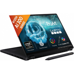 Asus Proart Px13 (2025) Hn7306ea Copilot+ Pc Ai Max+ 395 Pro Grade Graphics 16 Cores W/ Amd Radeon 8060s Graphic & 3k Oled 60hz 2 In 1 Touch Display , Nano Black