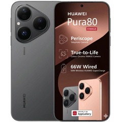 HUAWEI Pura 80 – 120Hz LTPO OLED Display, 50MP OIS Triple Camera, 12GB RAM, 256GB Storage, 5170mAh Battery , Frosted Black