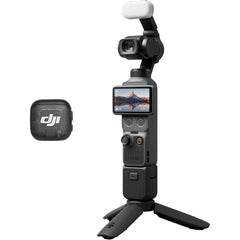 DJI Osmo Pocket 4 Creator Combo Action Camera, 1" CMOS Sensor, 4K 240fps Video, 3 Axis Stabilized, 107GB Storage, ActiveTrack, 7 Smart Tracking, 10Bit D Log Color, Black