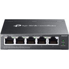 Tp Link Omada Es205gp 5 Port Gigabit Easy Managed Switch With 4 Port Poe+, 65w Power Budget, Metal Case, Auto Recovery, Port Isolation, Vlan, Igmp Snooping, Centralised Cloud Management, Plug & Play - CompuMe
