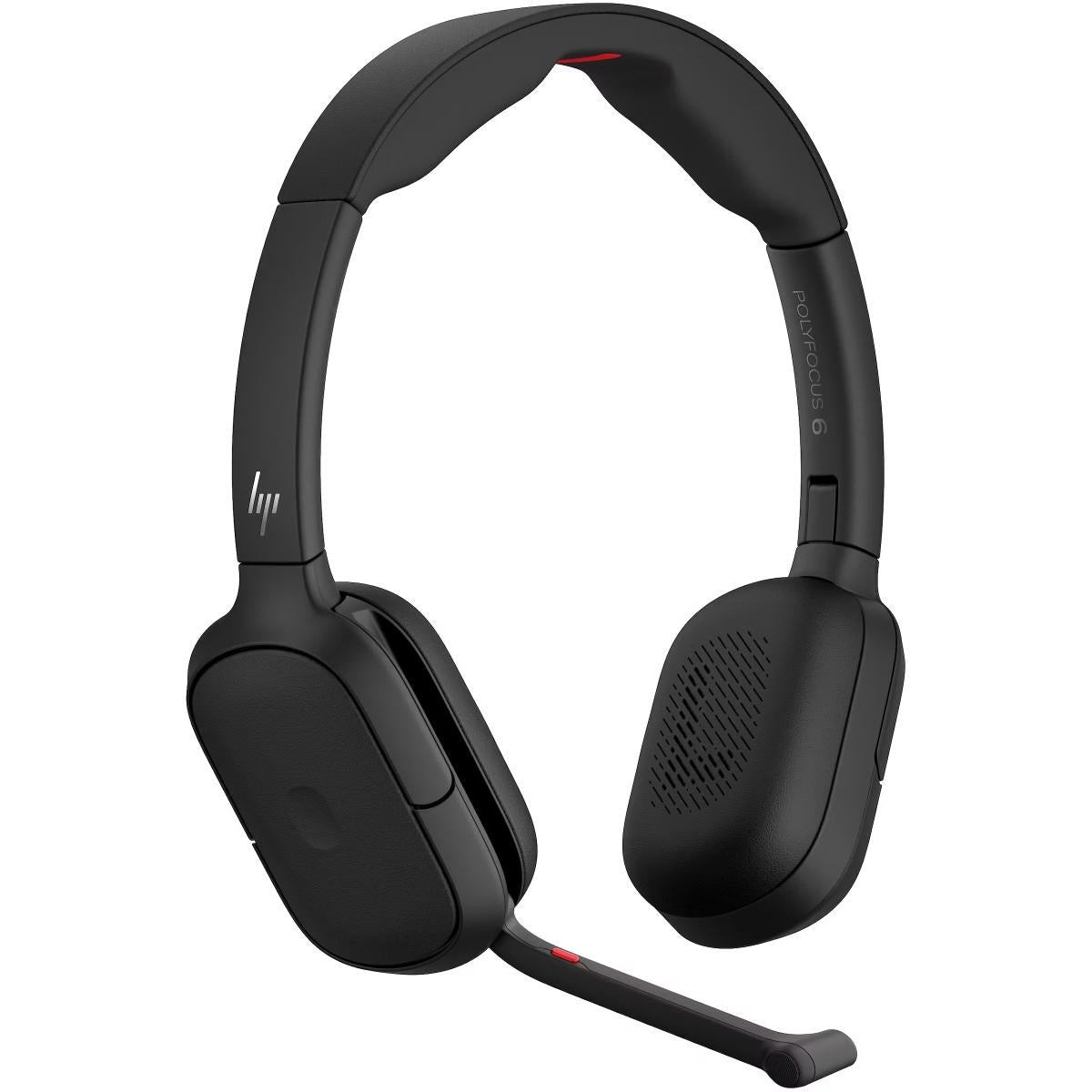 HP Poly Focus 625 Fold Stereo Bluetooth Headset , Hybrid Active Noise Cancellation , 4 Noise-Cancelling Microphones , Up to 25 Hours Talk Time , Foldable Design