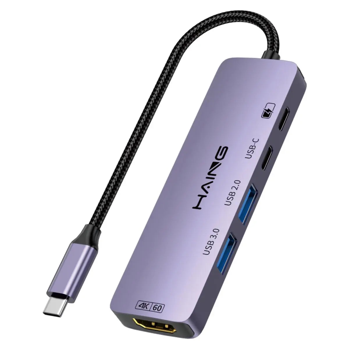 Haing Hi 3031 Thu Usb C To 5 In 1 Multifunctional Adapter Hdmi 4k60hz 100w Pd