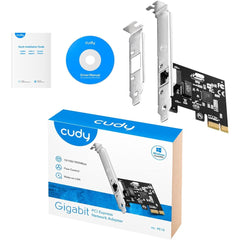 Cudy Pe10 Gigabit Pcie Network Card 10/100/1000mbps Network Adapter Nic Free Driver - CompuMe
