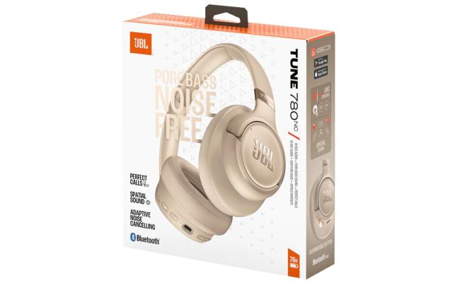 Jbl Tune 780 Nc Wireless Over Ear Bluetooth Headphones With Adaptive Noise Cancelling Technology, Smart Ambient, 76 Hour Battery Life And Google Fast Pair/microsoft Swift Pair, Beige Jbl Tune 780 Nc Wireless Over Ear Bluetooth Headphones With Adaptive Noise Cancelling Technology, Smart Ambient, 76 Hour Battery Life And Google Fast Pair/microsoft Swift Pair, Beige