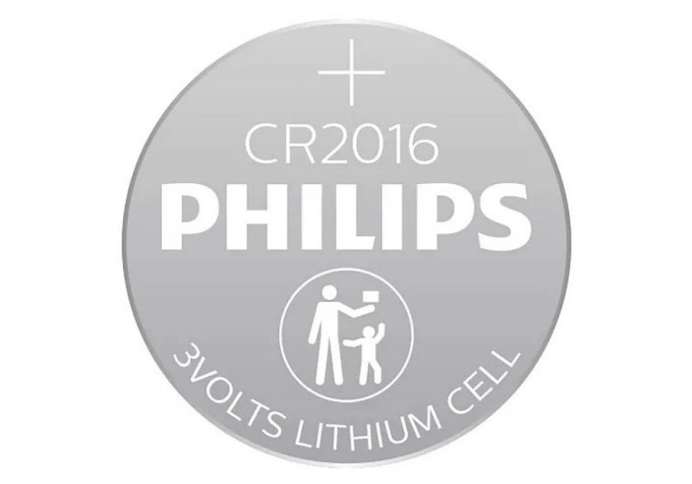 Philips Lithium Cell Button Batteries CR2016