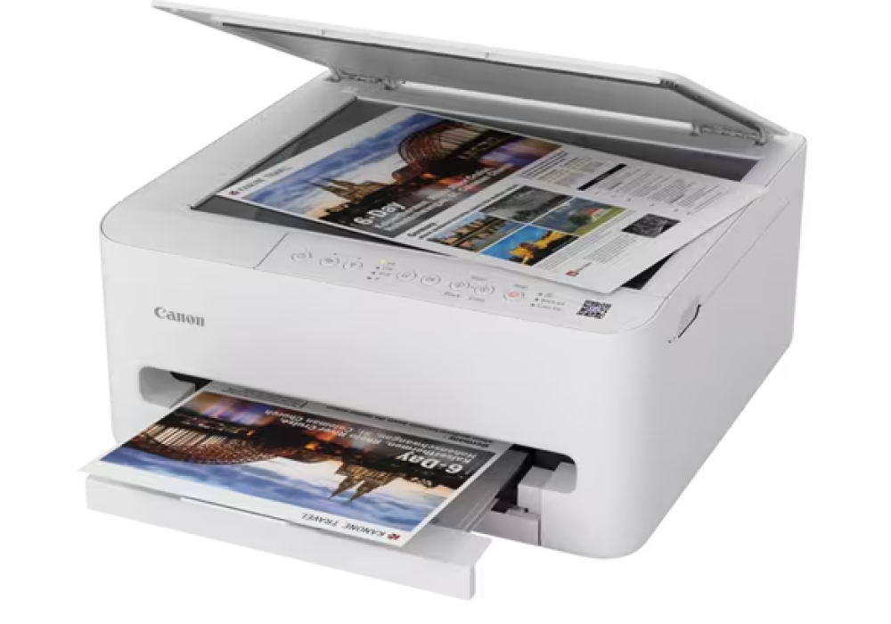 Canon PIXMA TS4140i – Wireless Inkjet All‑in‑One Printer, 1200×1200 dpi, Auto Duplex, 2 Ink Cartridges, Flatbed Scanner, Mobile Printing Support