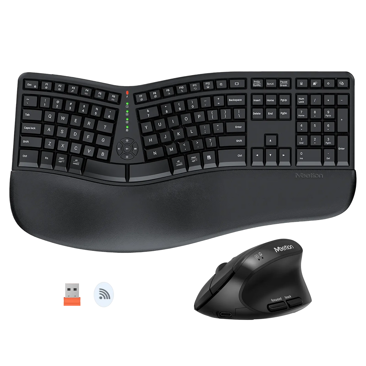 Meetion Director C Wireless Ergonomic Keyboard And Mouse Combo