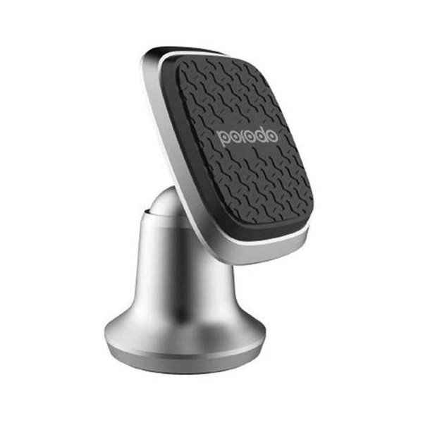 Porodo Magnetic Silicone Aluminum Alloy Dash Mount-Silver