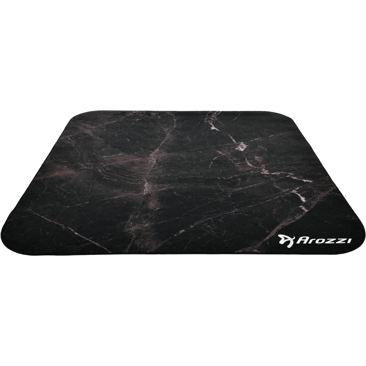 Arozzi Floor Mat Zona Quattro Microfiber Gaming Chair Floor Mat for Carpet Anti-Slip Noise Dampening Floor Mat for Office Chair - Black Marble
