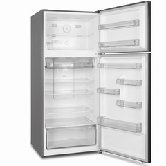 MEC Refrigerator Top Mount A++, No frost, Inverter, 448Lit, Internal Handle FN, Black - RTMC54FNB