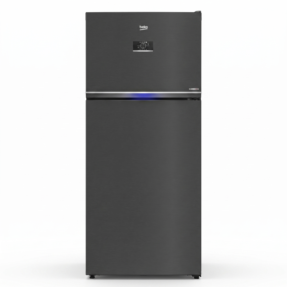 Beko Top Mount Refrigerator A+, 650Lit, Dark Inox - RDNE710E40SXBR