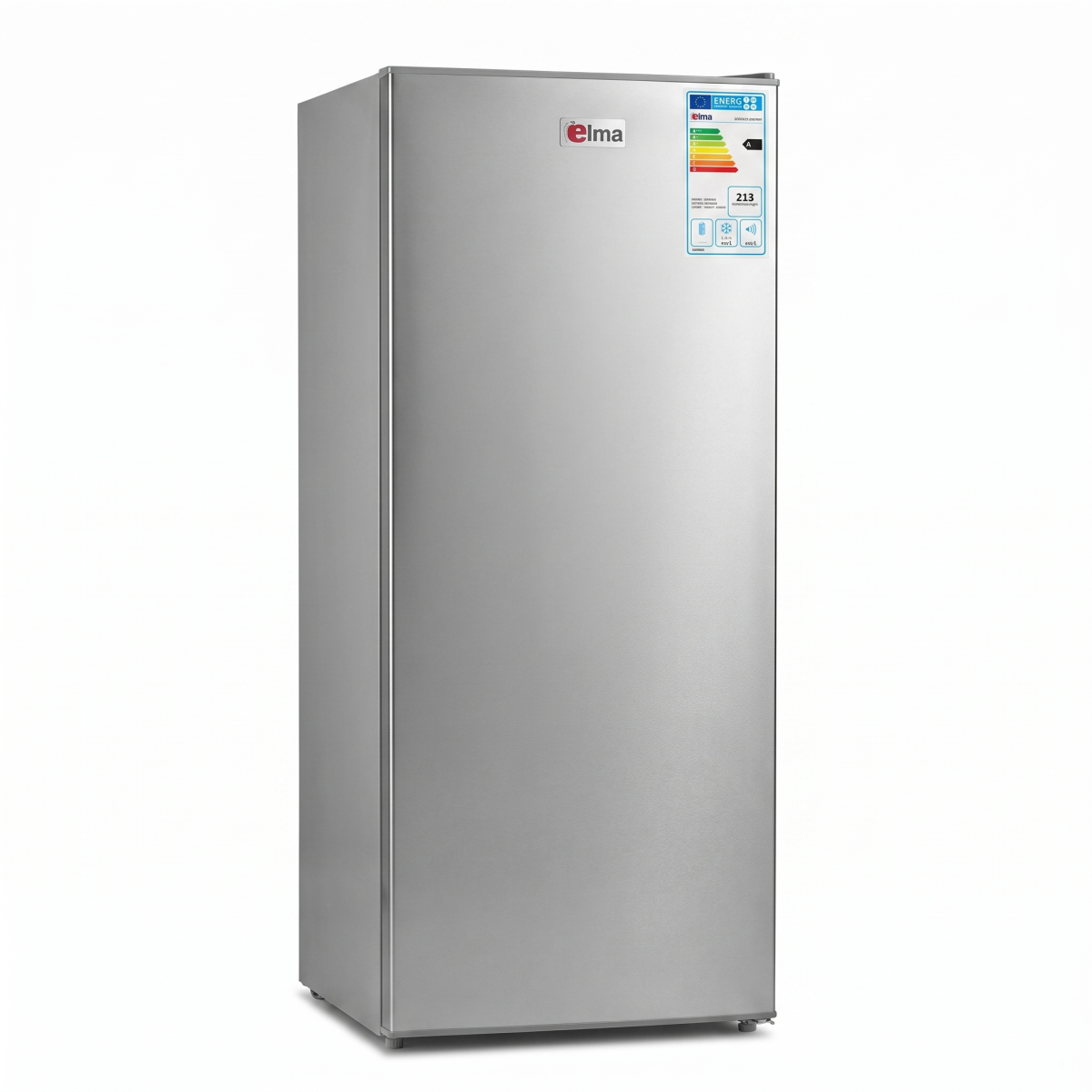 Elma Upright Freezer A+, 6 Drawers, 153Lit, Stainless Steel - ELM-FZ152