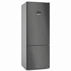 Bosch Bottom Frezzer Refrigerator, Free-Standing, 505Lit, French, Black Steel - KGN56CX30U