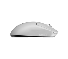 Logitech PRO X SUPERLIGHT 2 SE features advanced HERO 2 sensor, robust LIGHTSPEED wireless at 1 kHz report rate, and LIGHTFORCE switches while delivering up to 88 hours of battery life. WHITE