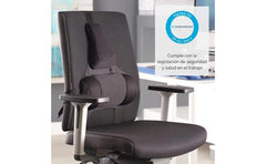 Fellowes Professional Series Ultimate Back Support 3 Memory Foam Section w/ Microban Protection - Black