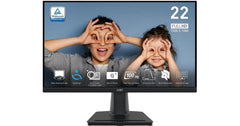 MSI PRO PRO MP225V 22" 1080p FHD Flat Monitor (Black) VA, 100Hz, 1ms (MPRT),10 bits, 1B Colors, 100% sRGB w/ Anti-Flicker technology