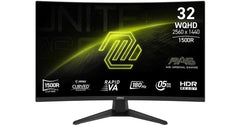 MSI MAG 321CQF E18 32" 2K (2560 x 1440) Curved Monitor Rapid VA, 180Hz, 0.5ms (GTG), 124% sRGB, HDR Ready, AMD FreeSync, 1B Colors, AI Vision For Enhanced Overall Picture