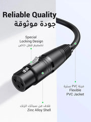 Ugreen 20712 Xlr Male To Female Microphone Extension Audio Cable 5m