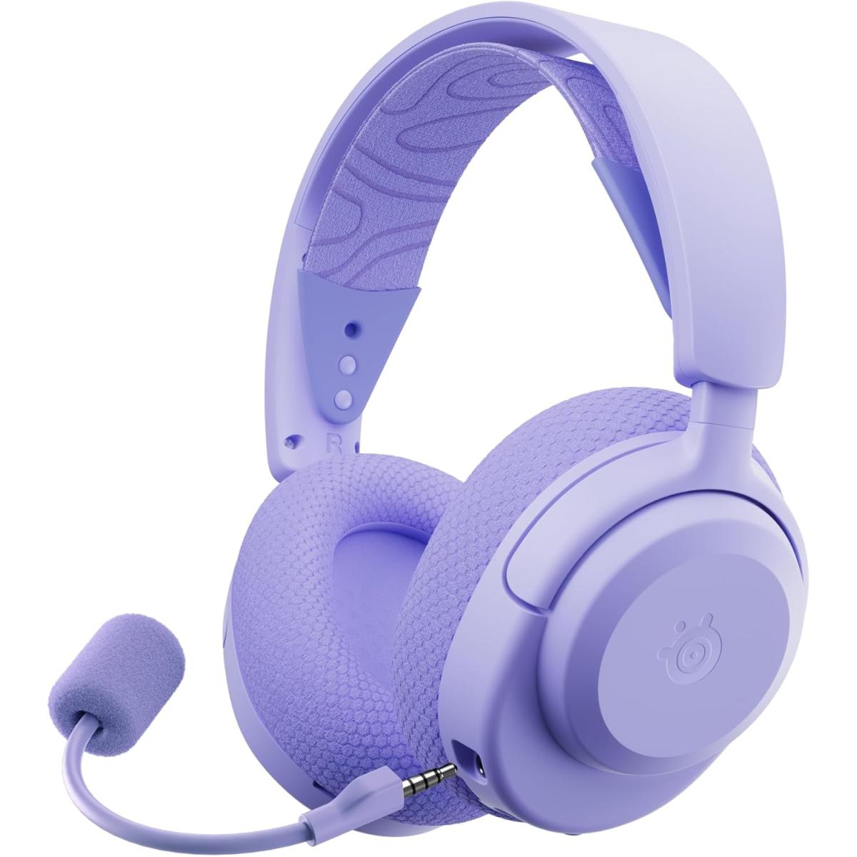 Steelseries Aris Nova 3x Wireless Xbox Gaming Headset Mobile App Control 40 Hr Battery Neodymium Magnetic Drivers 2.4ghz/bluetooth Detachable Mic Xbox, Ps5, Pc Lavender