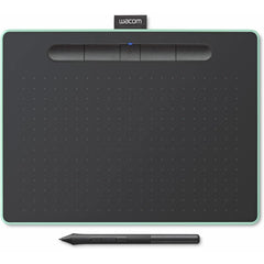 Wacom Intuos Medium Bluetooth Graphics Drawing Tablet Portable For Teachers, Students & Creators 4 Customizable ExpressKeys For Chromebook Mac OS Android & Windows - Pistachio