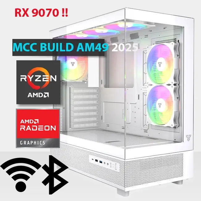 MCC AM49-25 - MIDAS Gaming PC Build || AMD Ryzen 9 9950X 16-Core - SAPPHIRE NITRO+ AMD Radeon RX 9070 Gaming OC 16GB GDDR6 Graphics Card