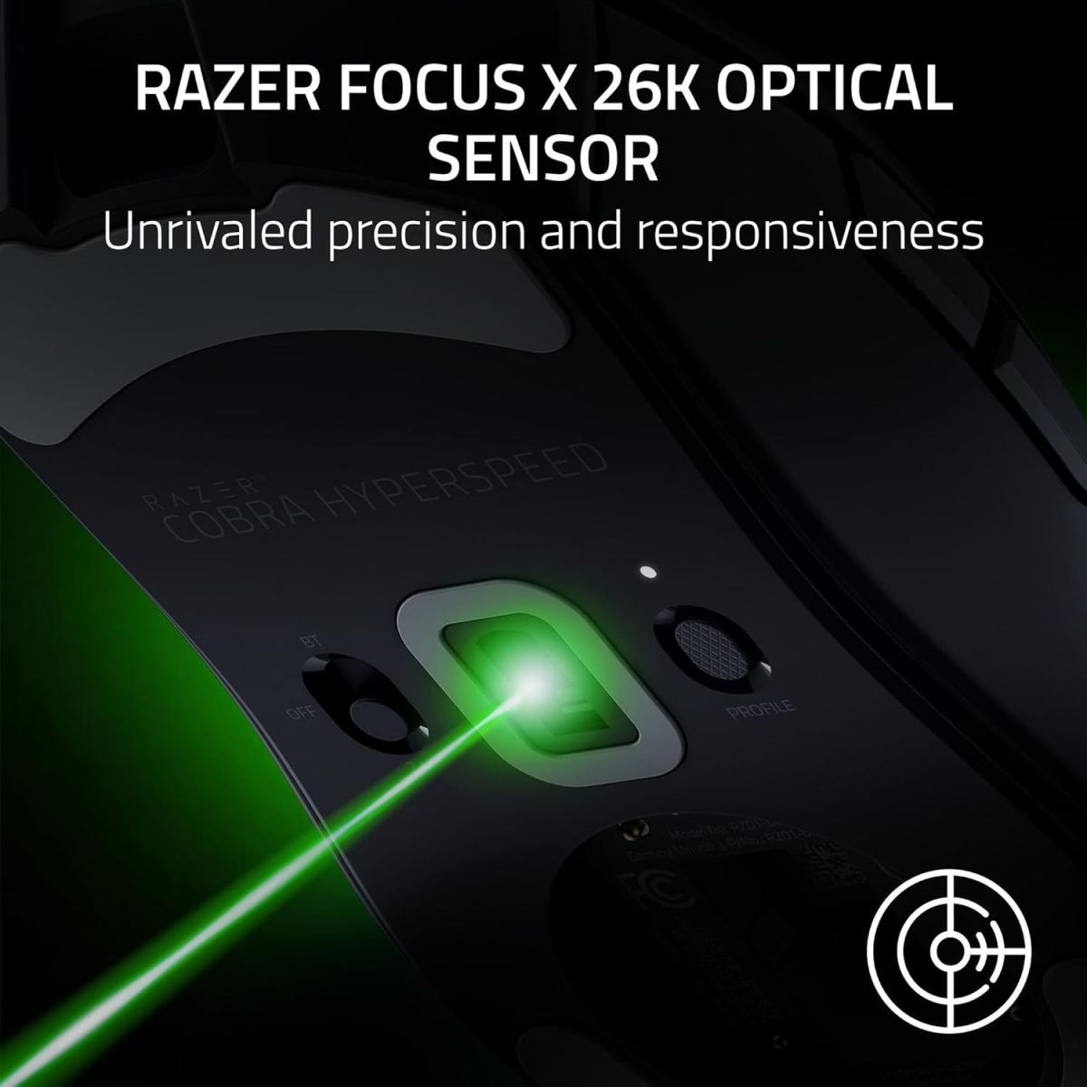 Razer RGB wireless Bluetooth gaming mouse for computer setup