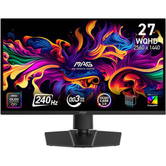 MSI MAG 273QP 27" QD-OLED X24 Anti-Reflection 2K 240Hz 0.03ms HDR 400 OLED Care 2.0 HDMI 2.1 Adaptive-Sync Adjustable Stand