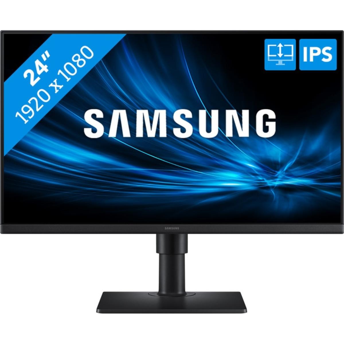 Samsung 24” (S40GD) Business Serise 24" IPS 100Hz , Eye Saver Mode, Game Picture Mode w/ Adjustable Stand & Display Port , HDMI & USB Hub - Black