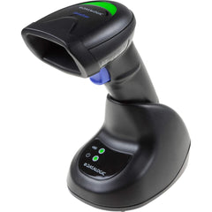 Datalogic QuickScan QBT2500 Bluetooth Scanner, 2D, Imager, Digimarc, Multi-Interface (RS232, KBW, USB), IP52 Protection Class, (USB, Straight, 2m), Charging/Transmitter Cradle, Black