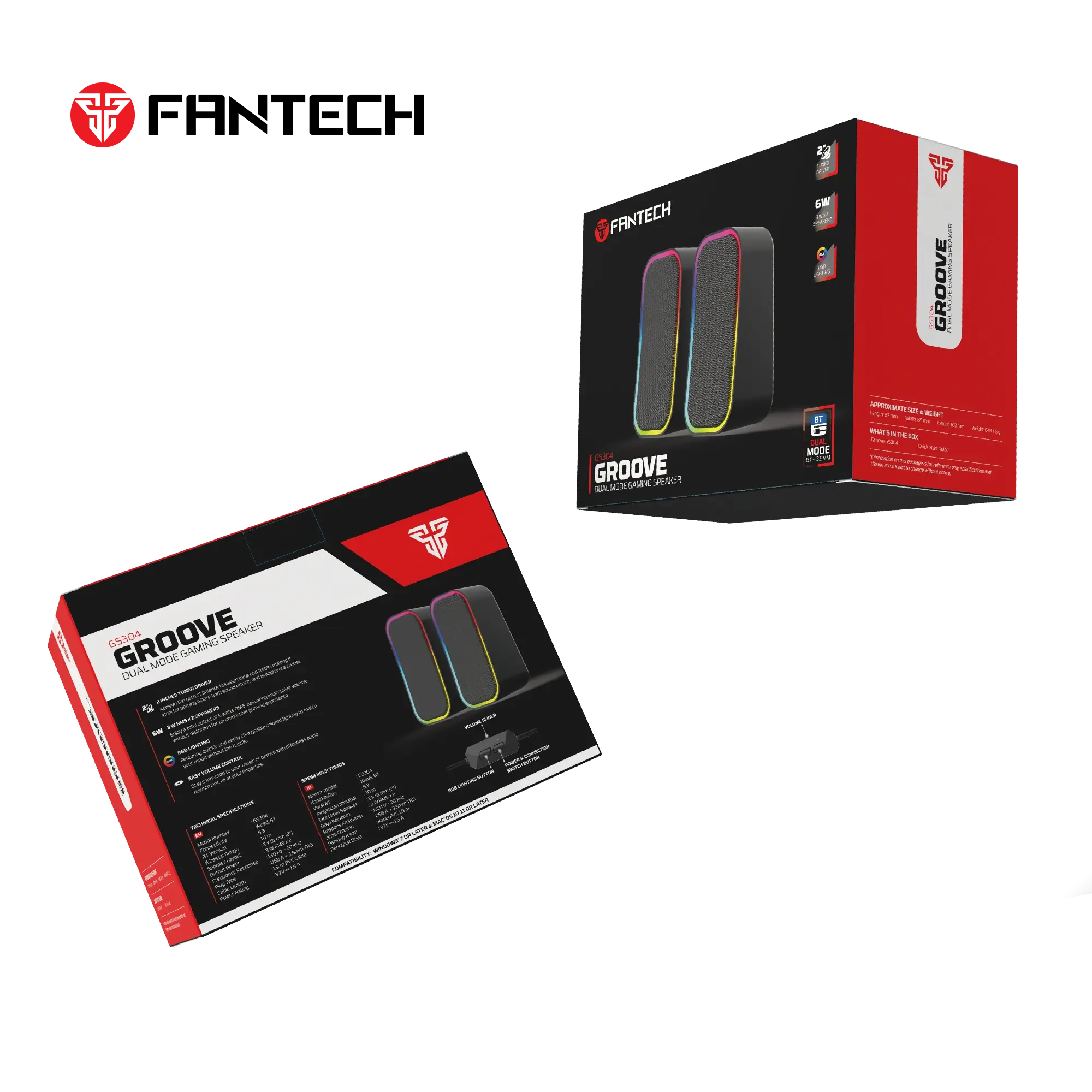 Fantech speaker for audio playback