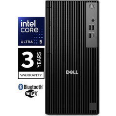 Dell Pro Tower Q1250 (2025) New Intel Core Ultra 5 235 14 Cores Tower W/ Wireless Wifi 6 & Bluetooth & 3 Years Warranty Black