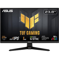 Asus Tuf Vg249qm1a 24" Fast Ips Full Hd 270hz 1ms Extreme Low Motion Blur 99% Srgb G Sync Compatible W/ Speakers - CompuMe