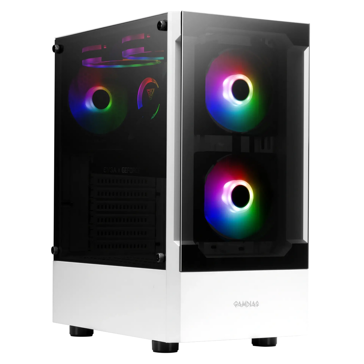 Gamdias Talos E3 Argb  Tower Gaming Case White