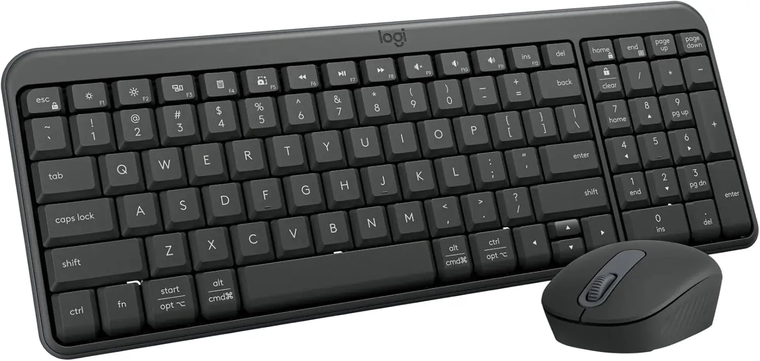 Logitech Mk250 Compact Bluetooth & Wireless Mouse And Keyboard Combo Graphite