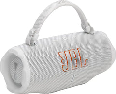 JBL Charge 6 Portable Bluetooth Speaker White - Waterproof & Drop-Proof AI Sound Boost