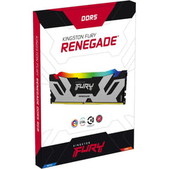 Kingston FURY Renegade RGB 48GB (1 x 48GB) 6000MHz DDR5 Desktop Memory Intel XMP 3.0 Infrared Sync Technology Overclocking Stability
