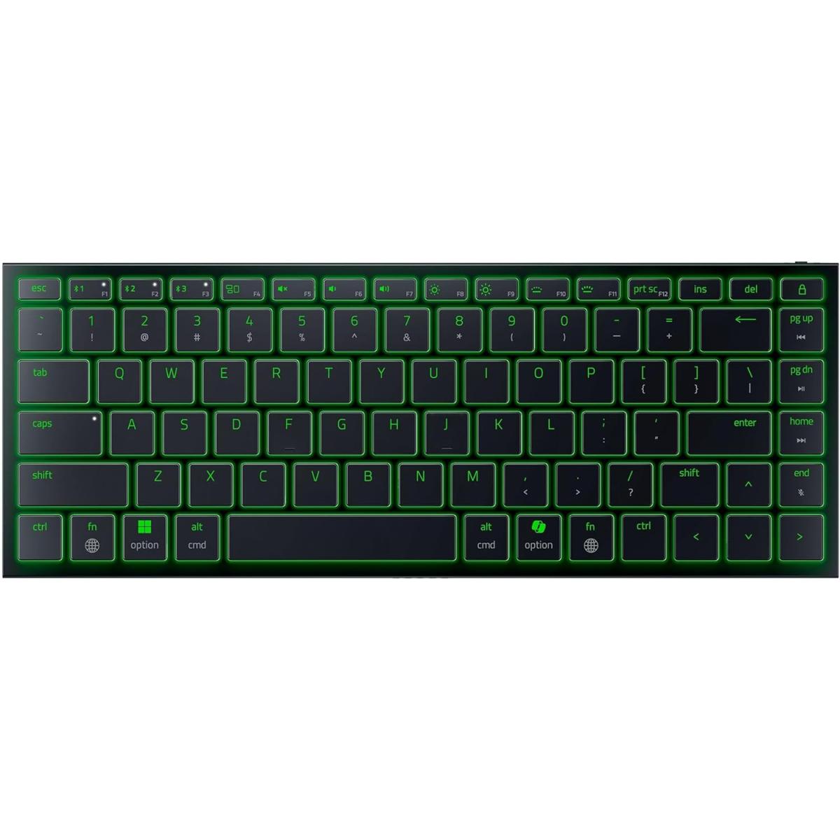 Razer Joro Portable Wireless Gaming Keyboard: Thin, Light, Compa - Chroma RGB - Low Profile Switches - Bluetooth - Long Battery Life - Snap Tap - For PC & Mac Laptops, Steam Deck, Smartphone, Tablet