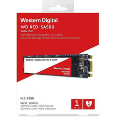 Western Digital 500gb Wd Red Sa500 Nas 3d Nand Internal Ssd Sata Iii 6 Gb/s, M.2 2280, Up To 560 Mb/s