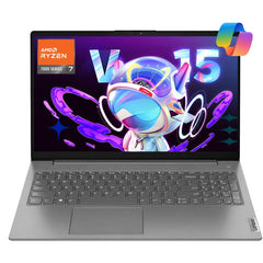 Lenovo V15 G4 (2024) 7Gen AMD Ryzen 7 8-Cores Budget-Friendly Business Class w/ AMD VEGA 8 Graphic & Windows 11 , Grey